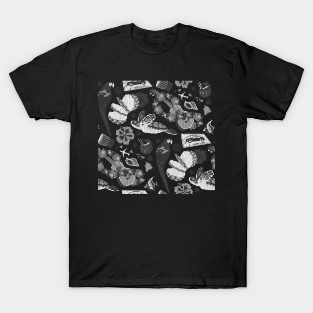 You Got the Dark Hawaiian Woodcut Pattern! T-Shirt by JPenfieldDesigns